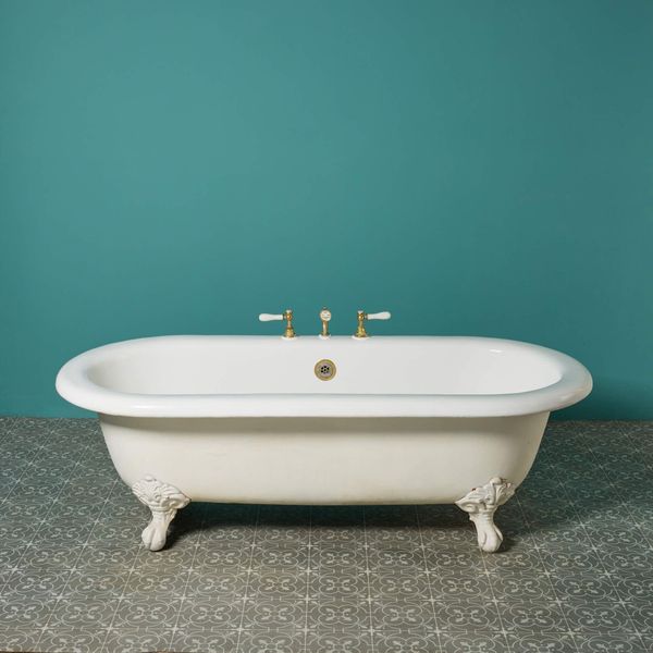 Antique Double Ended Bathtub with Ball and Claw Feet by George Jennings