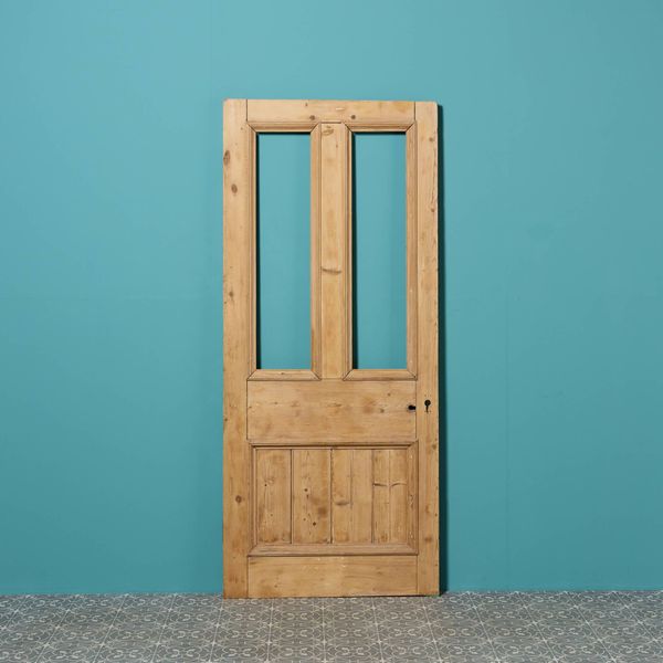Reclaimed Stripped Pine Door for Glazing
