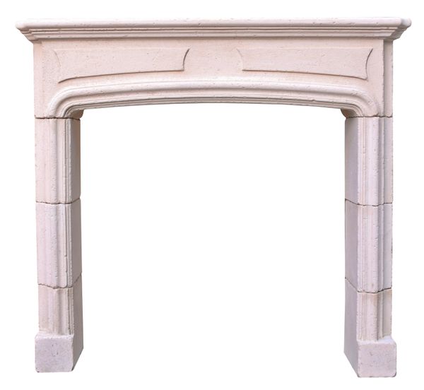 18th Century French Limestone Fire Surround