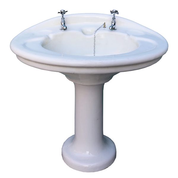 Edwardian Antique Pedestal Sink