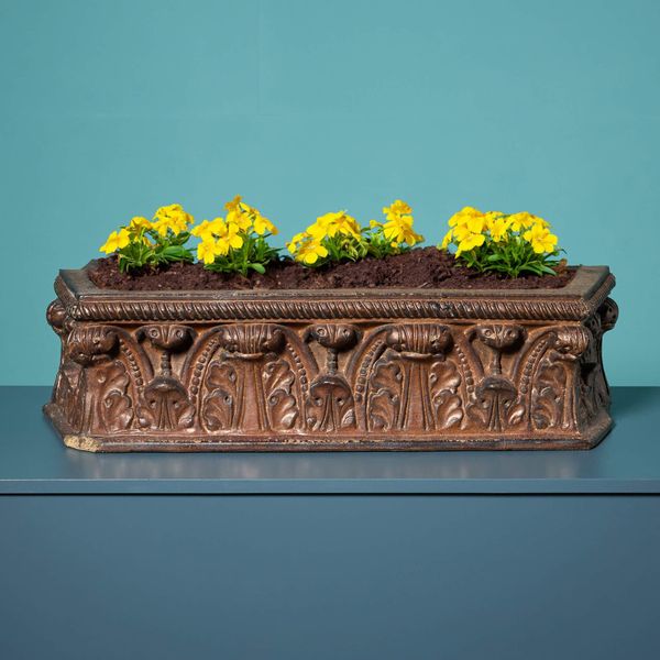 Antique Salt Glazed Stoneware Planting Tough
