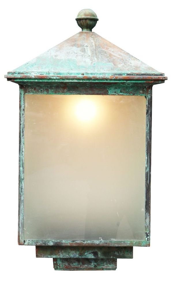 Copper Verdigris Exterior Wall Light