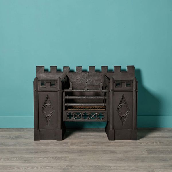 Antique Gothic Style Hob Grate