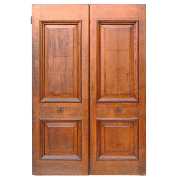 Large Oak Edwardian Double Front Doors