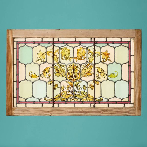 Antique Victorian Stained Glass Window