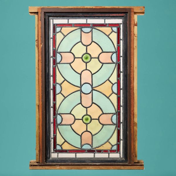Antique English Stained Glass Window
