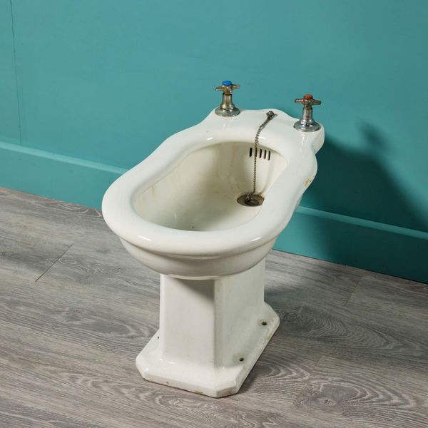 Vintage Art Deco Style Porcelain Bidet