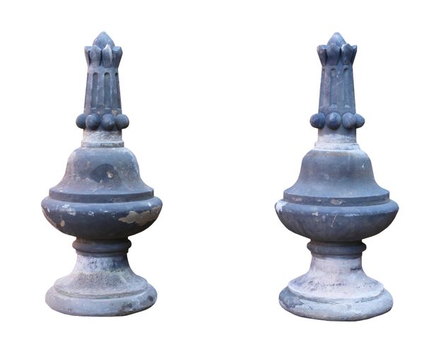 A Pair of Antique Yorkstone Gate Pier Finials