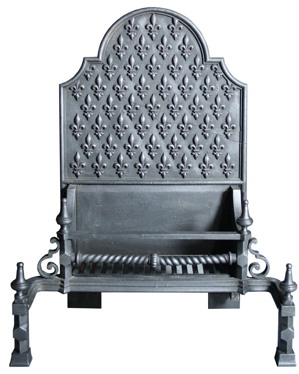 Large Baroque Style Victorian Fire Grate