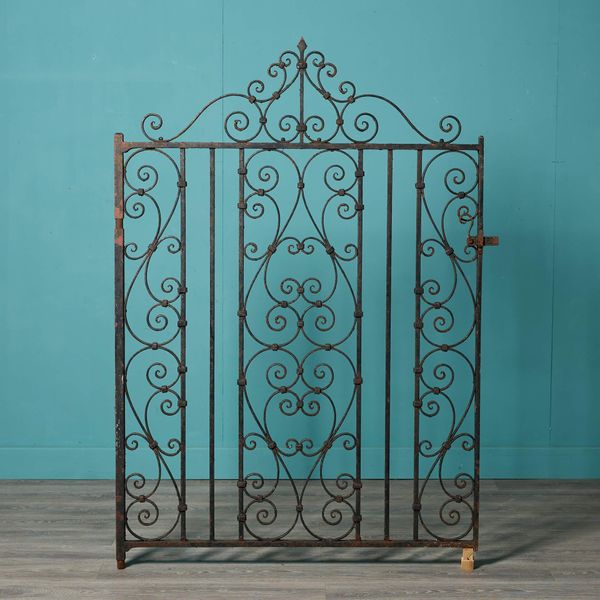 Large Original Victorian Wrought Iron Garden Gate