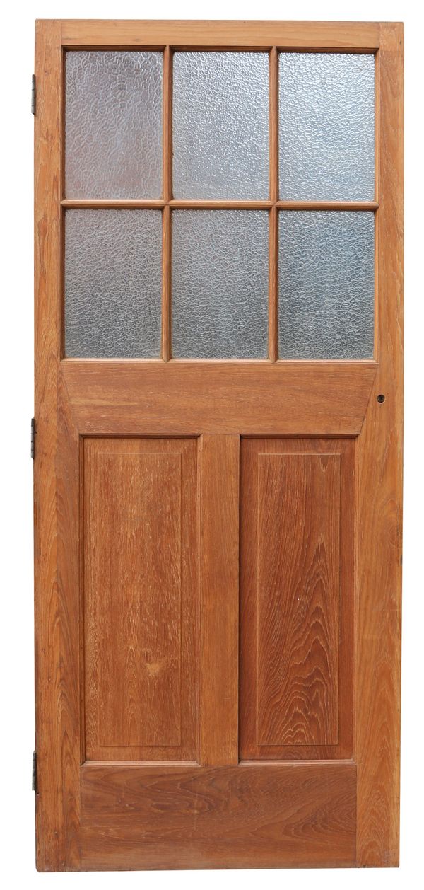 A Reclaimed Glazed Teak Door