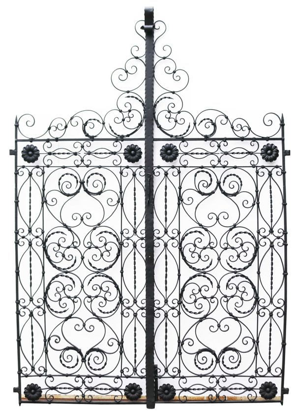 Set of Ornate Antique Wrought Iron Gates