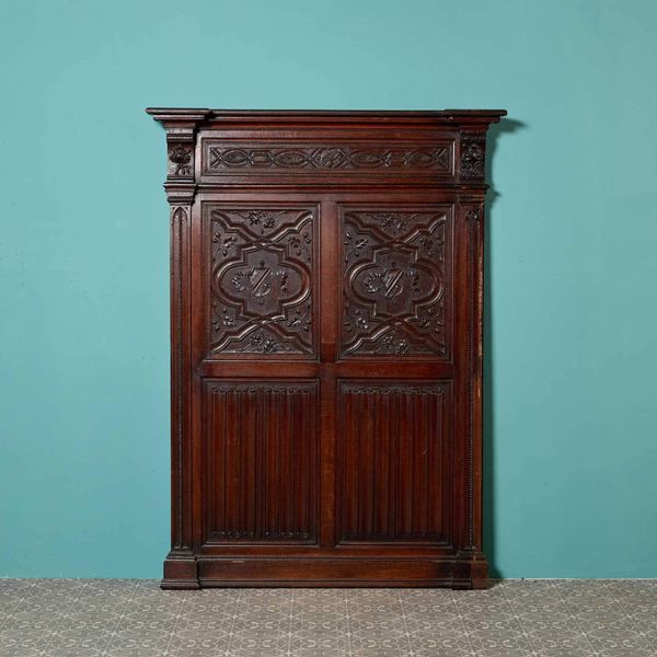 17m Run of Late 19th Century Carved Oak Panelling