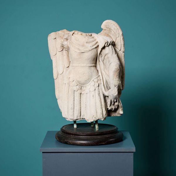 19th Century Fragmentary Stone Statue of an Angel Torso