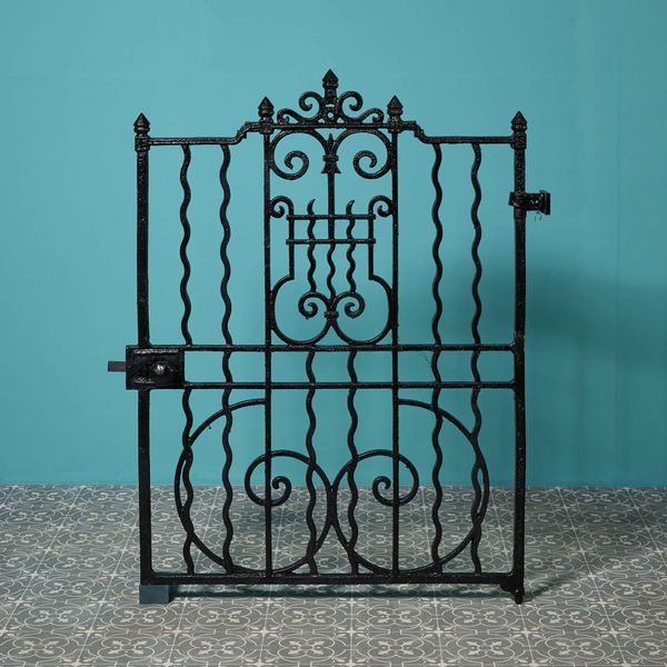 Reclaimed Antique English Cast Iron Side Gate