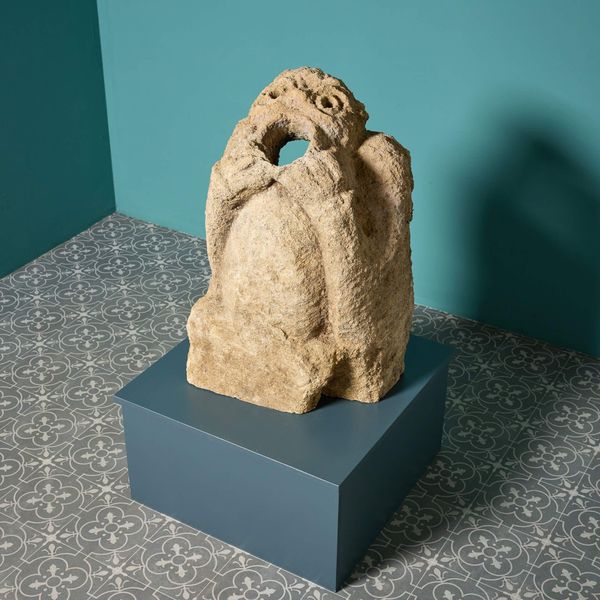 Medieval 13th Century Carved Stone Gargoyle