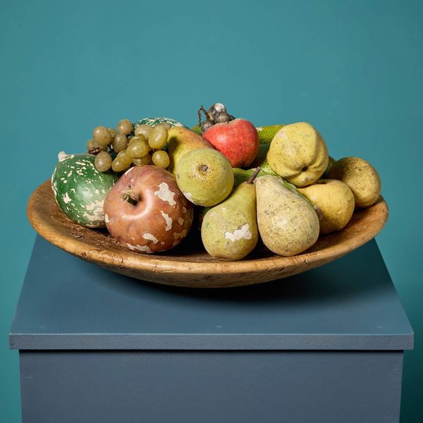 Collection of Antique Lifesize Faux Fruit