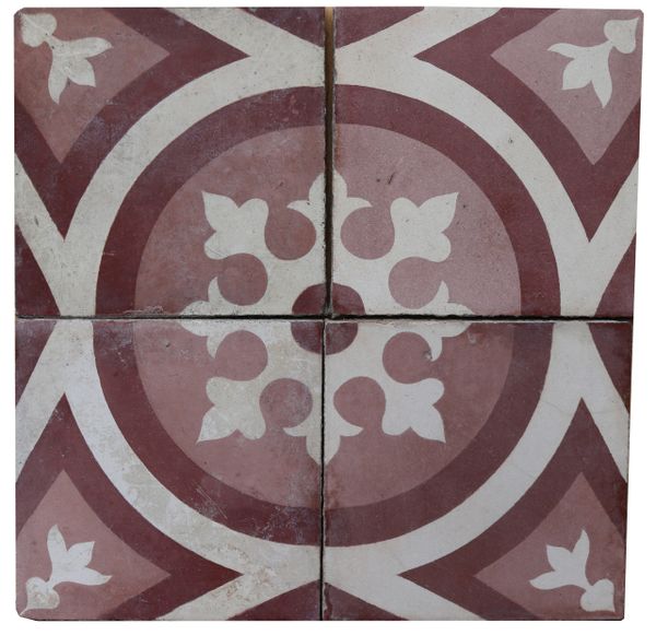 Reclaimed Patterned Encaustic Floor Tiles 2.4 m2 (25 ft2)