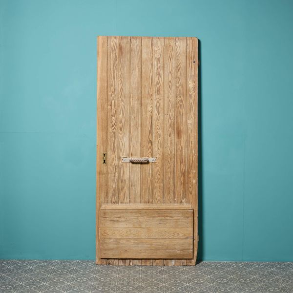 Antique French Pitch Pine Exterior Door