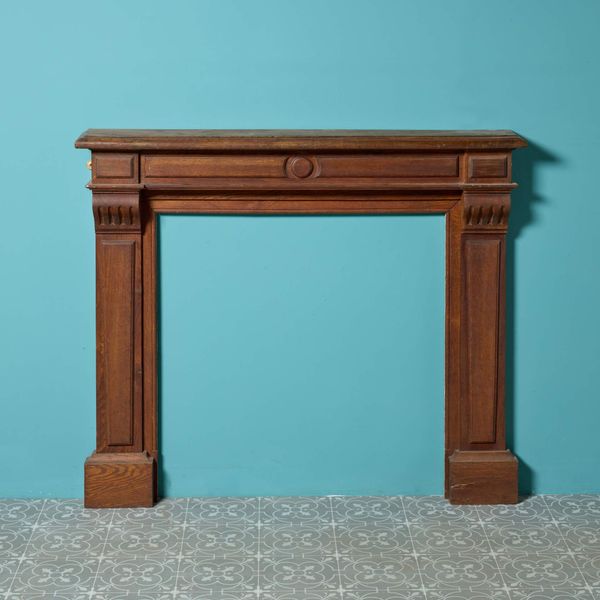 Antique Louis XVI Style Oak Fire Surround