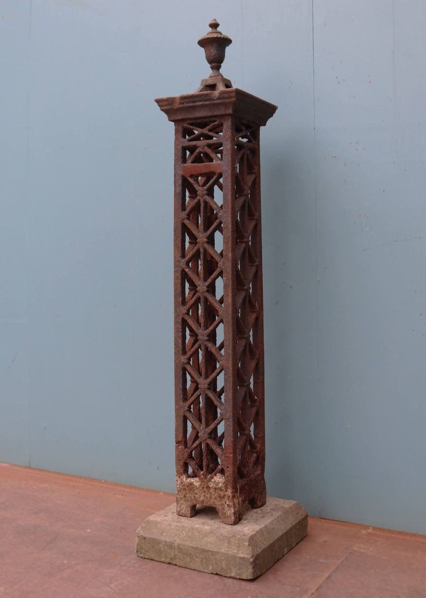 Georgian Cast Iron Garden Obelisk