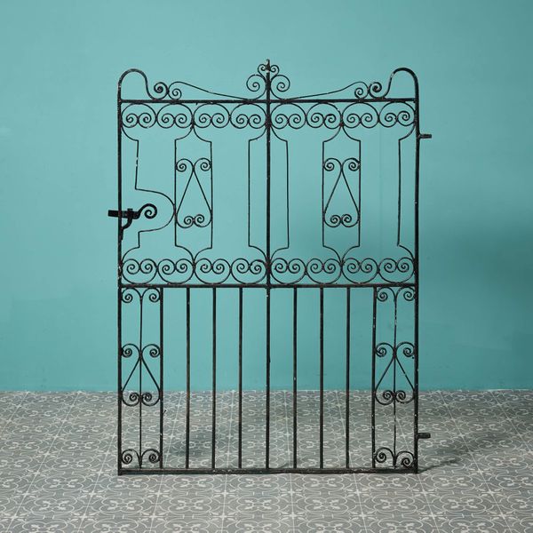 Reclaimed English Victorian Wrought Iron Garden Gate