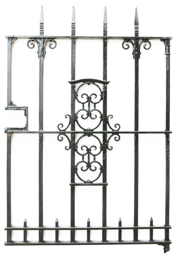 A Salvaged Cast Iron Garden Gate