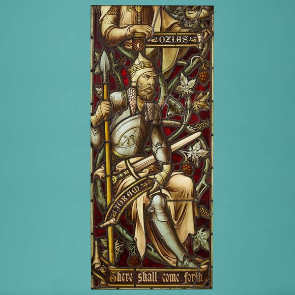 Hardman & Co Stained Glass Panel of Biblical Figures