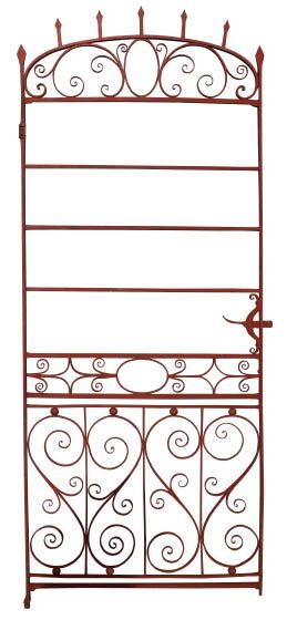 An English Regency Period Wrought Iron Side Gate