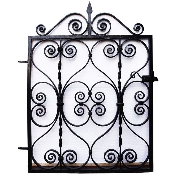 Antique Edwardian Pedestrian Gate with Scrolling Pattern