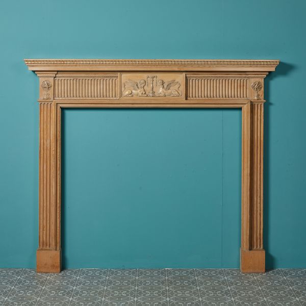 Antique English Neoclassical Style Fireplace