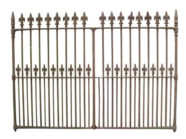 A Pair of Wrought Iron Driveway Gates