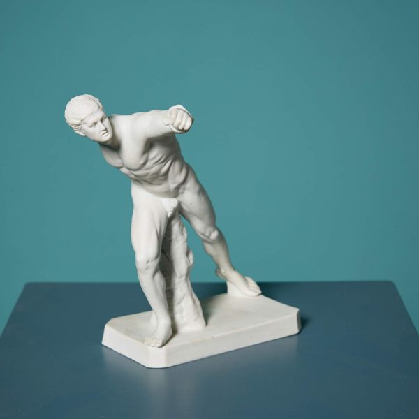 Borghese Gladiator Parianware Sculpture