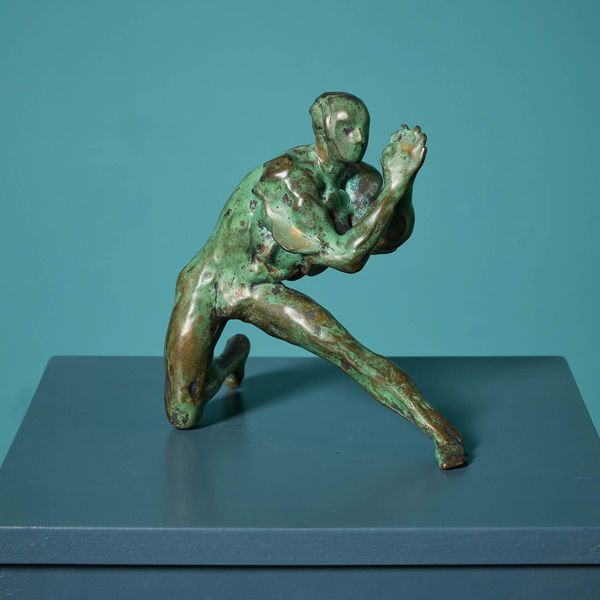 John W. Mills (1933-2023) ‘Gesture’ Freestanding Bronze Figure