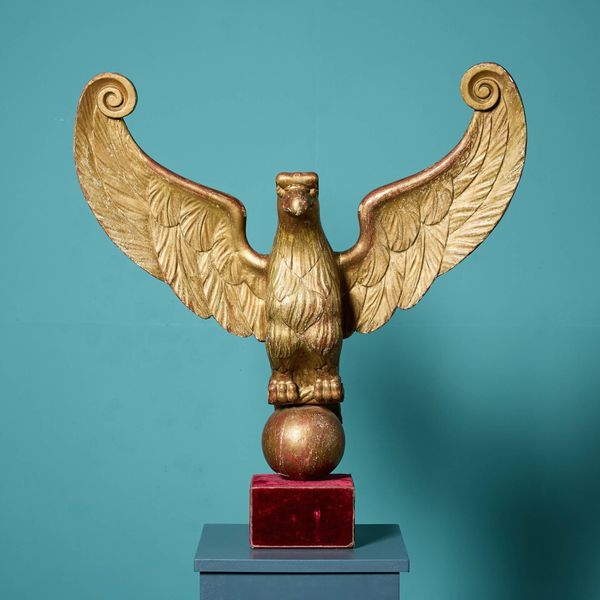 Large 18th Century Gilt Wood Eagle