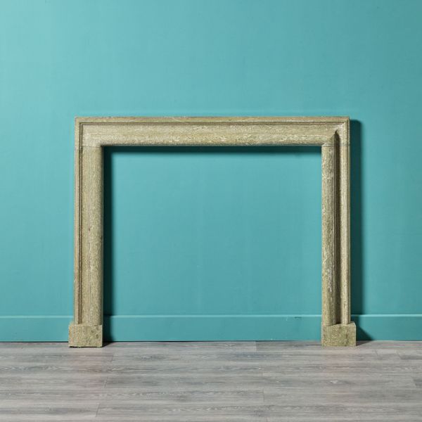 Antique Green Connemara Marble Bolection Fireplace