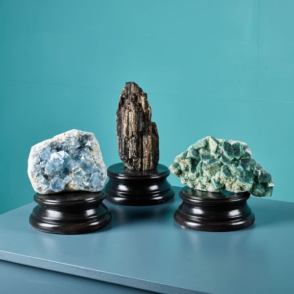 Collection of 3 Natural Mineral Cabinet Specimens