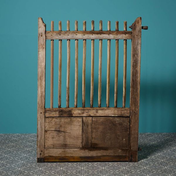 0_37120-1 Antique Georgian Oak Pedestrian Gate