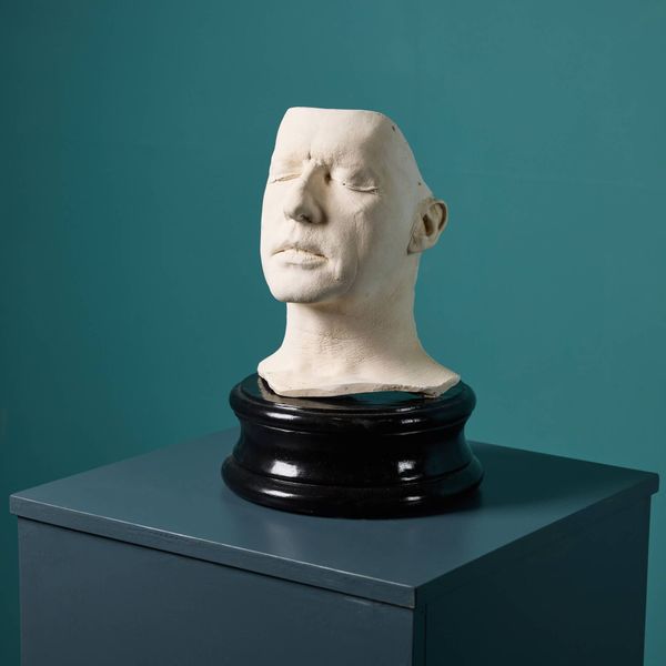 Plaster Life Face Cast of a Male Ex. Tucker Collection