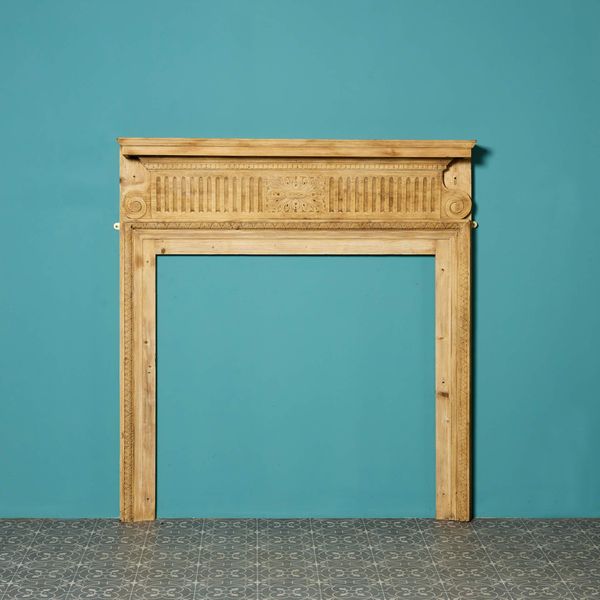 Antique Georgian Style Pine Fire Surround