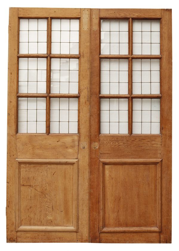 Art Deco Style Reclaimed Copper Light Double Doors