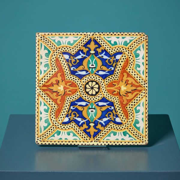 0_37192-1 19th Century Talavera Style Tile