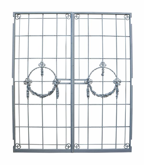 A Pair of Reclaimed Antique Wrought Iron Gates