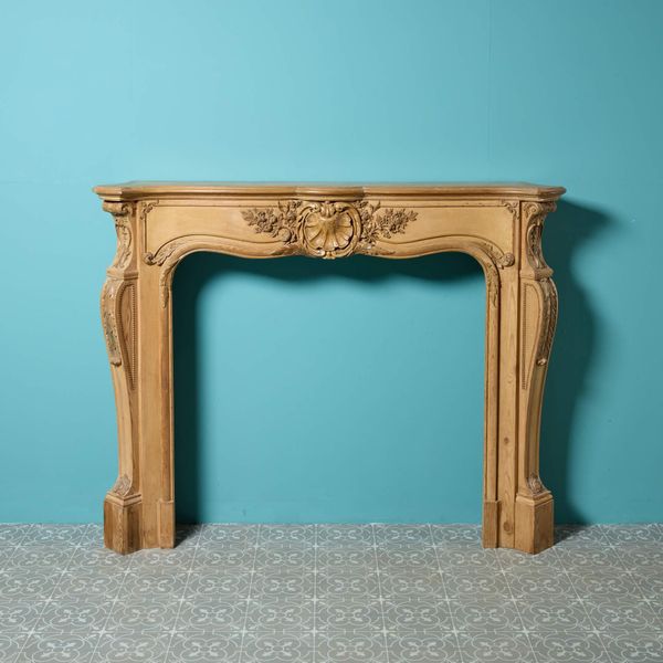 Louis XV Style Pine & Composition Fireplace