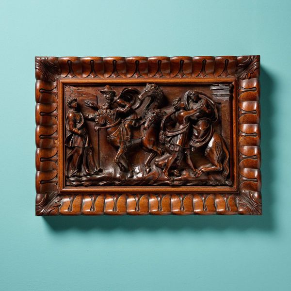 Carved 17th Century Decorative Renaissance Wall Panel