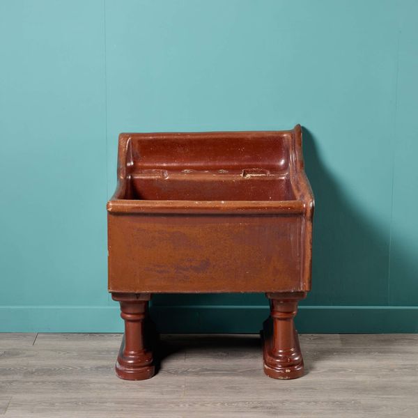 Large Antique Salt Glazed Laundry Sink