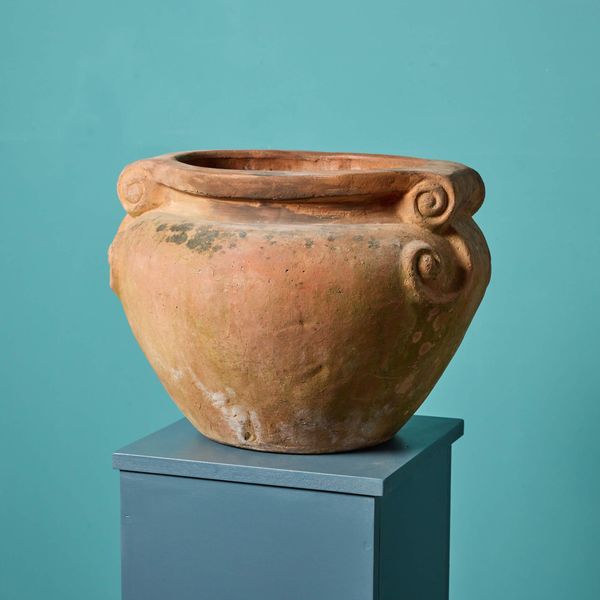 Reclaimed Compton Style Terracotta Scroll Pot