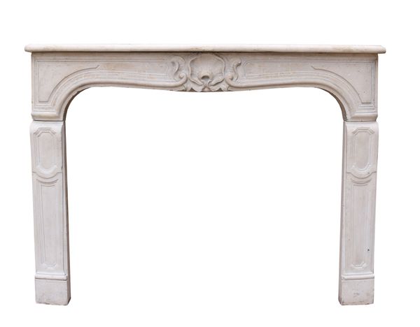 French Louis XV Stone Fire Surround Circa 1780