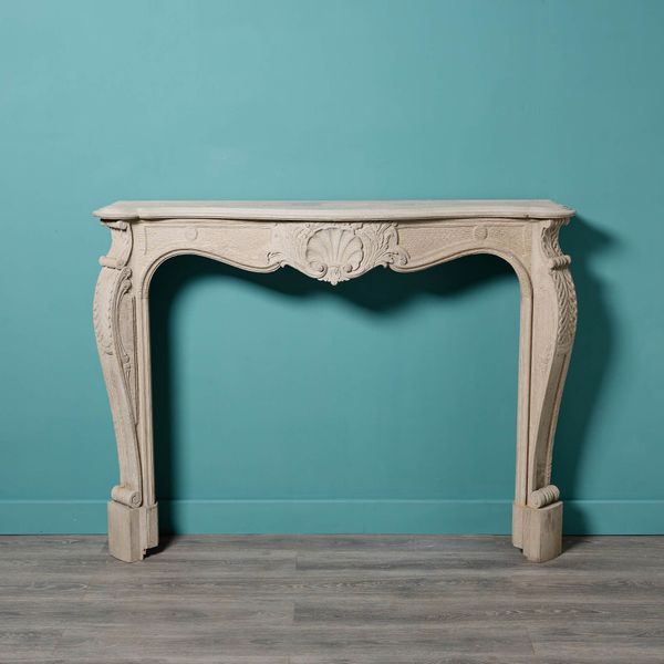 Louis XV Style English Oak Fire Surround