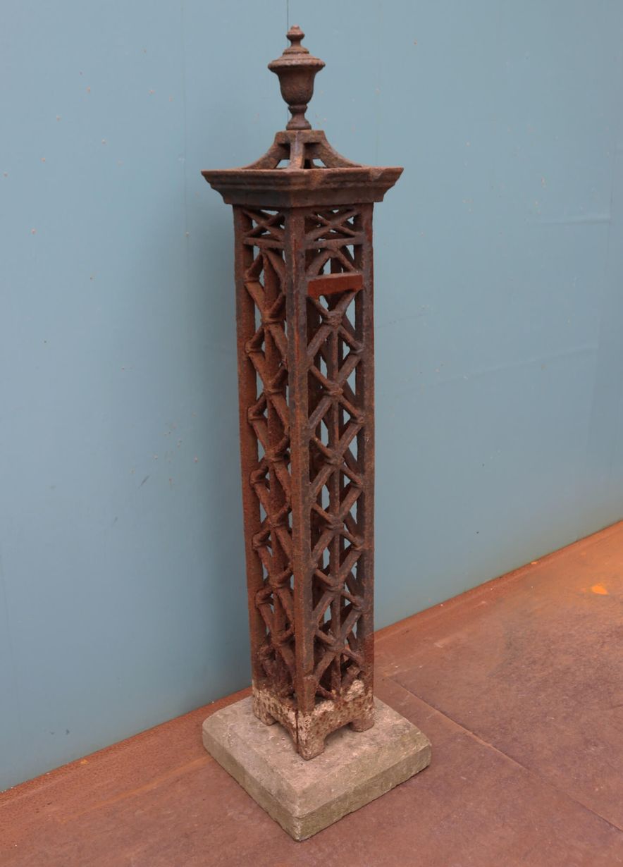 Georgian Cast Iron Garden Obelisk